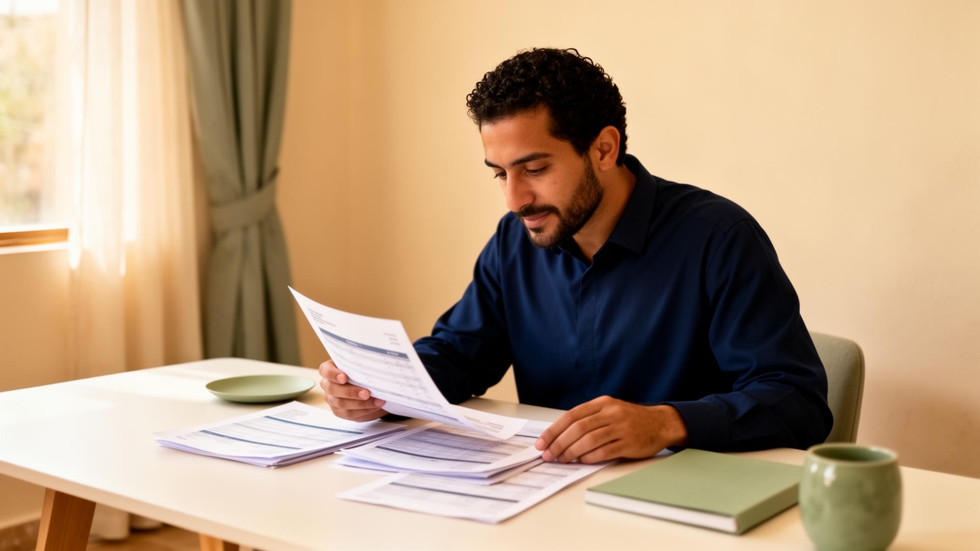 Entrepreneur marocain consultant ses documents comptables